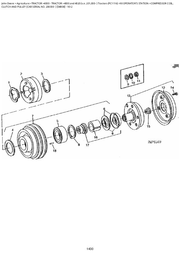 John Deere Tractors Models 4000, 4010, 4020, 4030, 5005, 5010, 5020